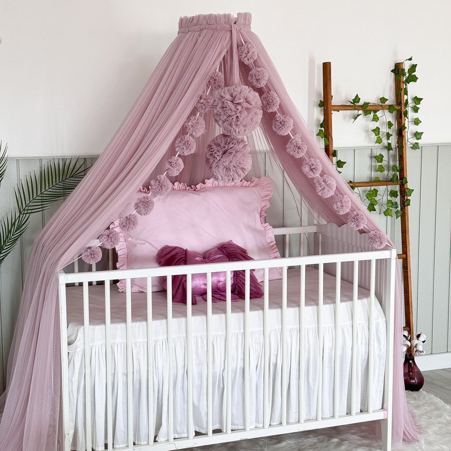Pastel Pembe Beşik Cibinliği