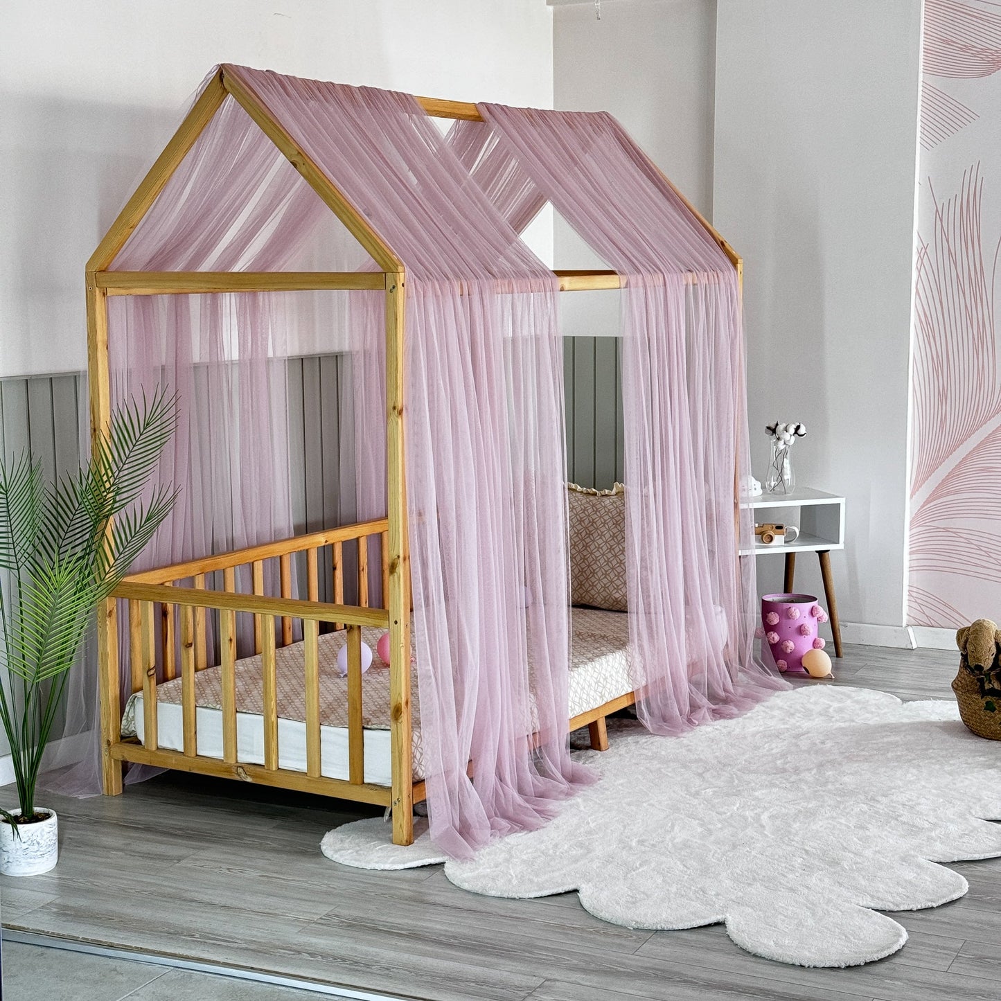 Pastel Pembe Montessori Cibinlik