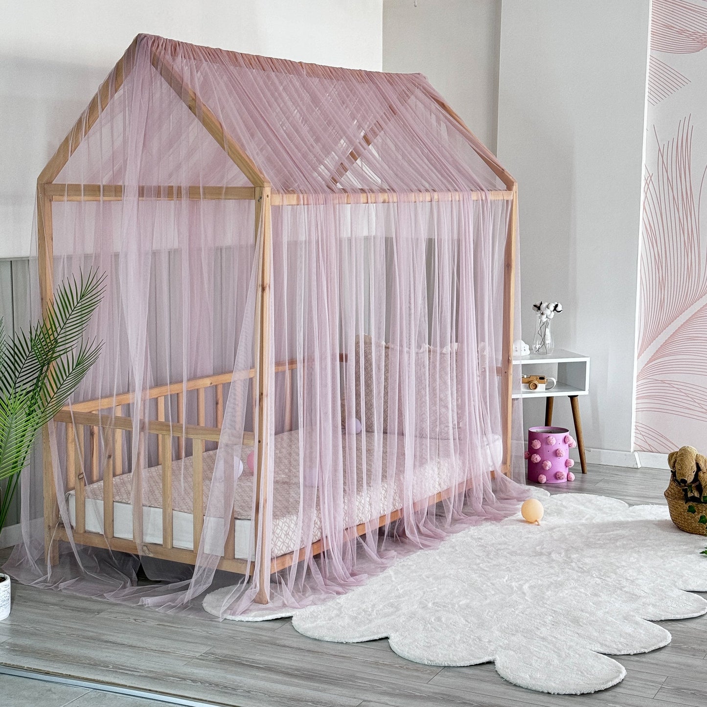 Pastel Pembe Montessori Cibinlik