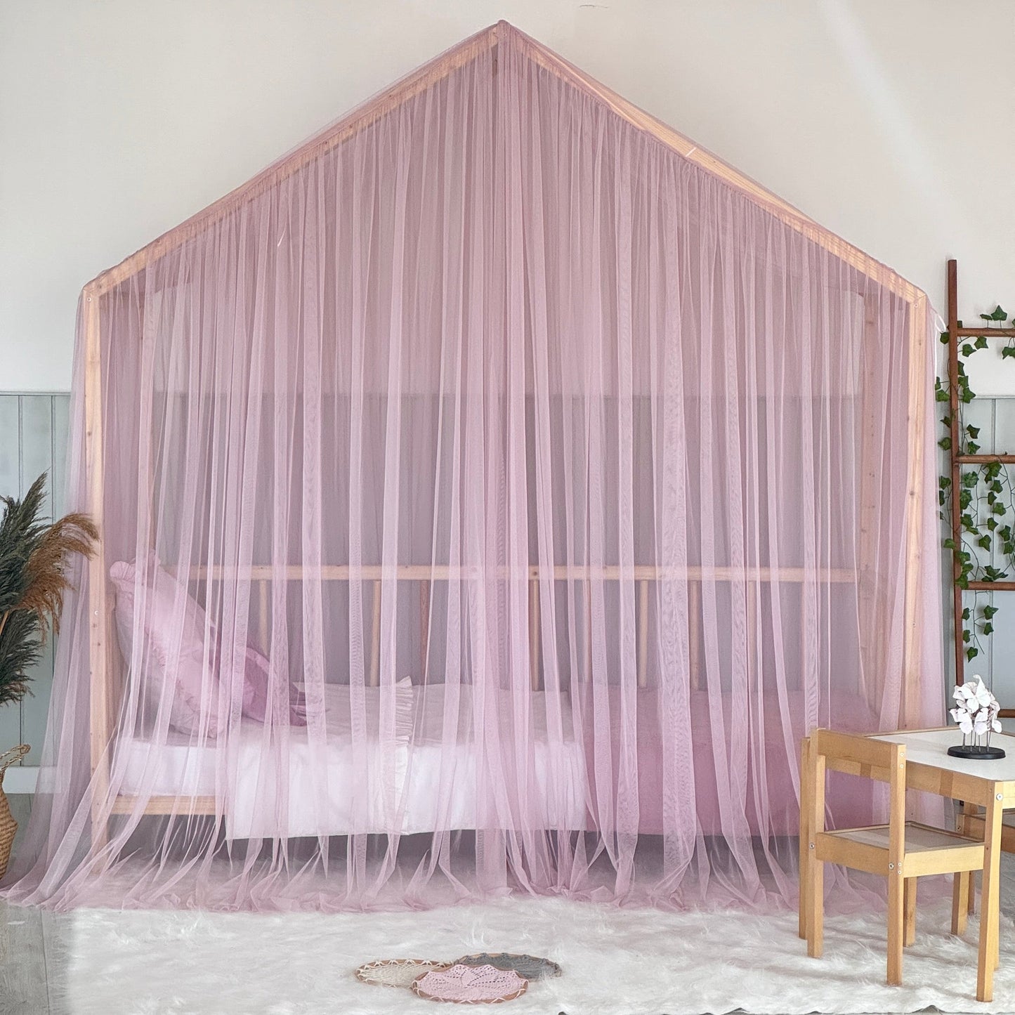 Pastel Pembe Premium Montessori Cibinlik - A Tipi
