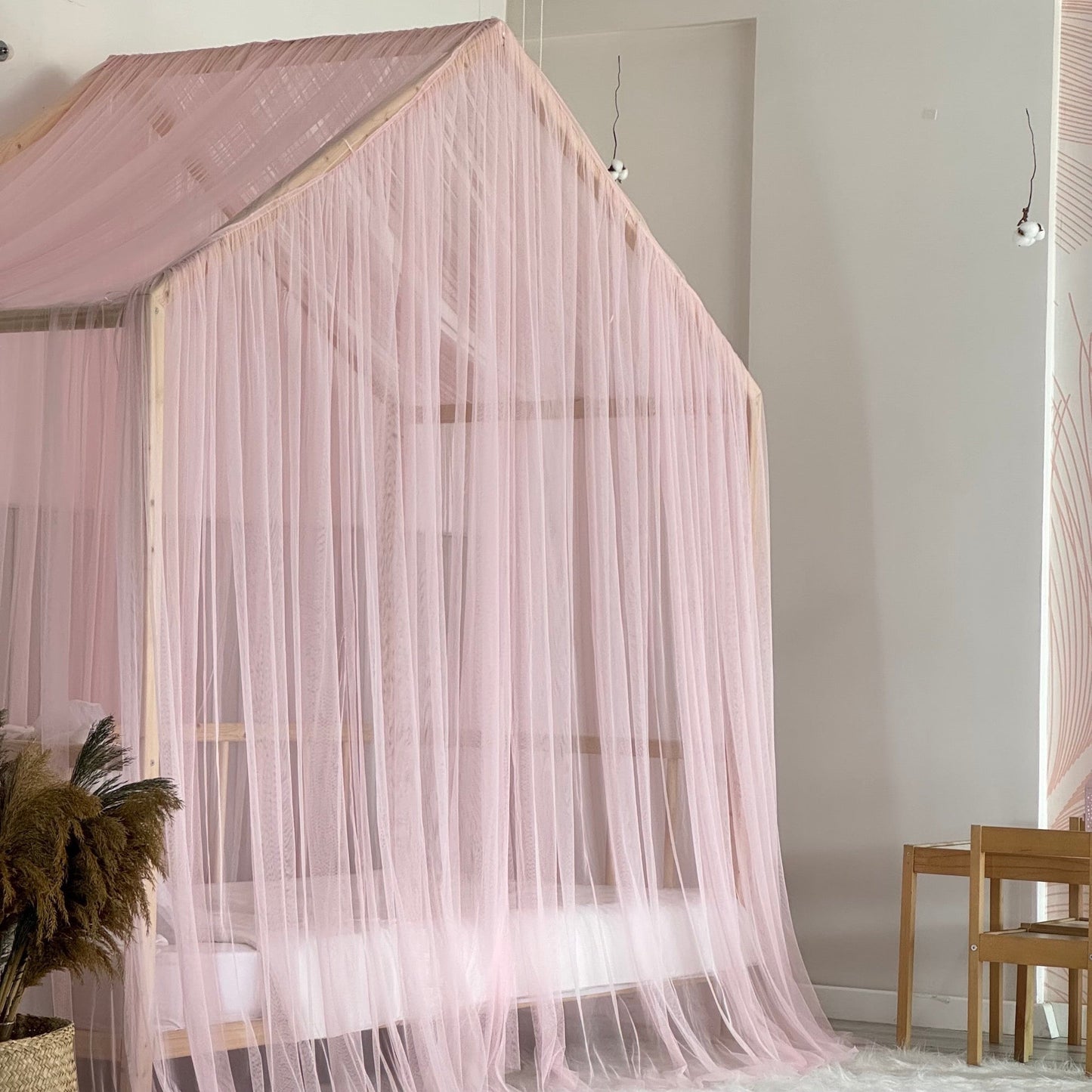 Toz Pembe Premium Montessori Cibinlik - A Tipi
