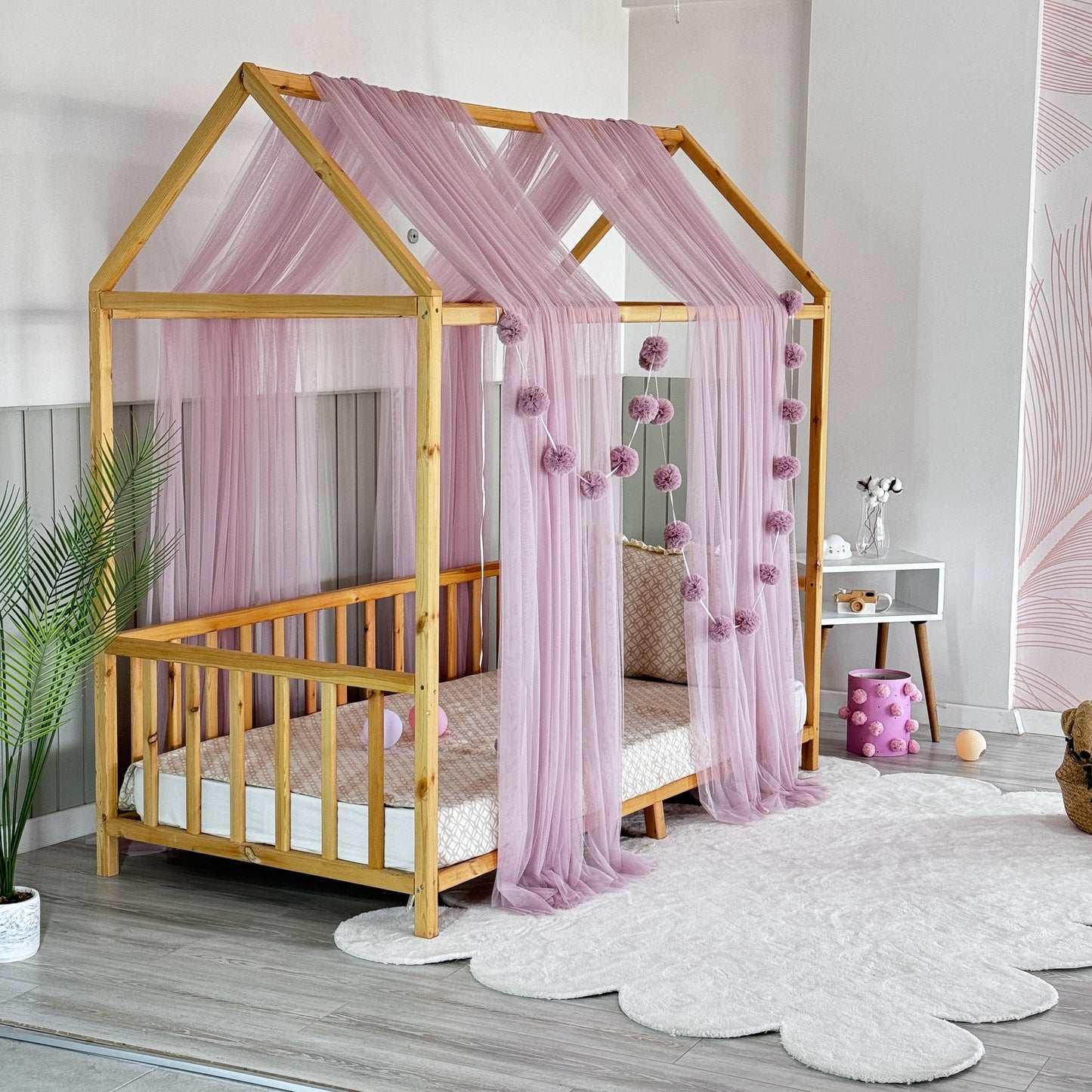 Pastel Pembe Montessori Cibinlik