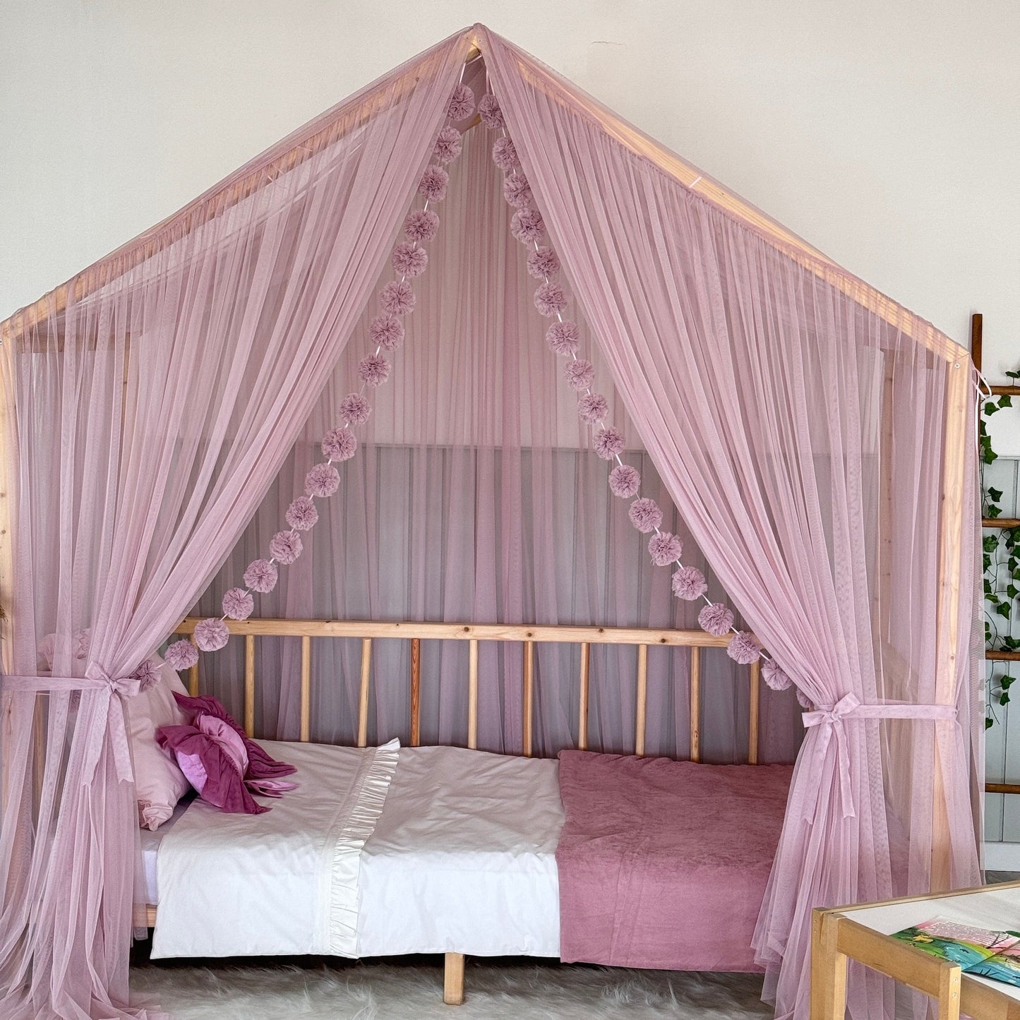 Pastel Pembe Premium Montessori Cibinlik - A Tipi