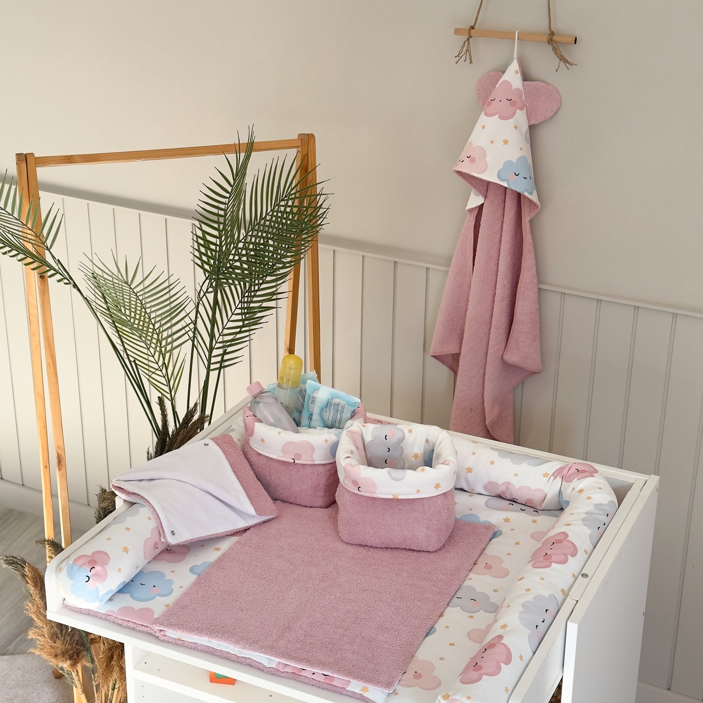 Alt Açma Setleri Pembe Desenli