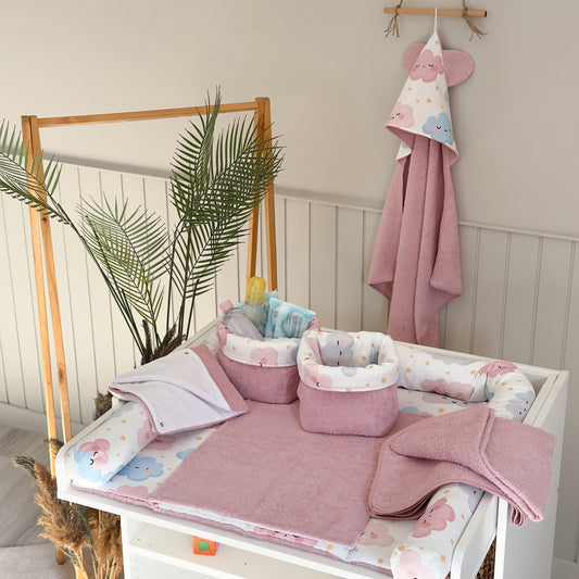 Alt Açma Setleri Pembe Desenli