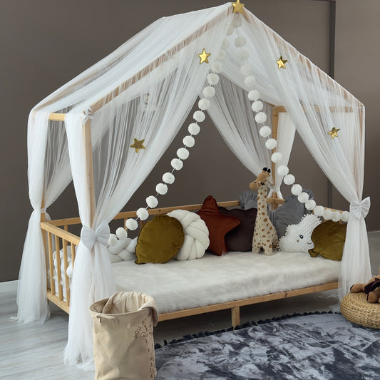 Beyaz Montessori Cibinlik - Premium A Tipi