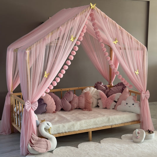 Toz Pembe Montessori Cibinlik - Premium A Tipi