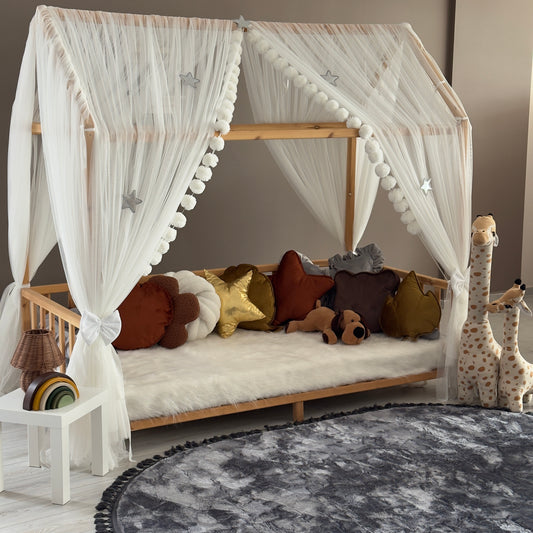 Beyaz Montessori Cibinlik - Premium Standart