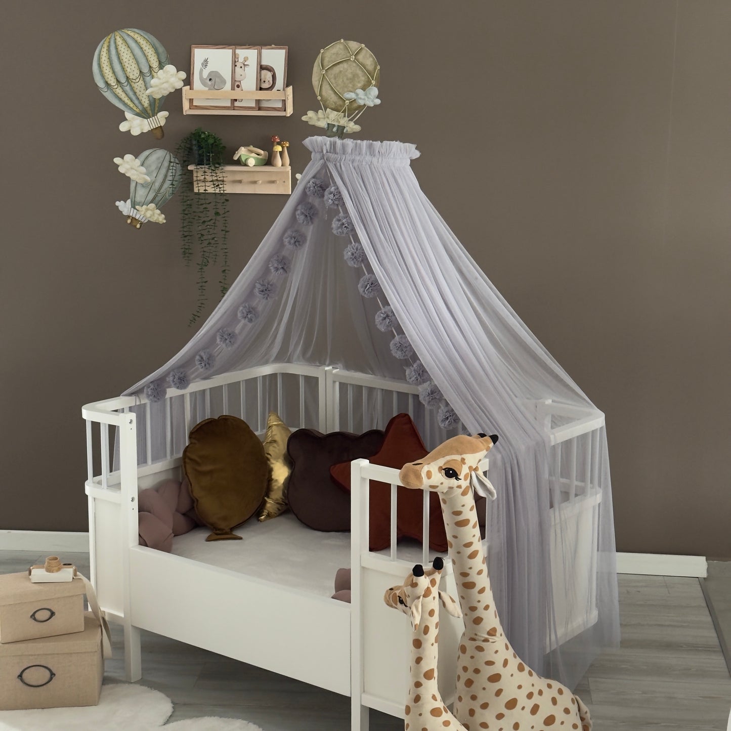 Gri Aparatlı Beşik Cibinliği