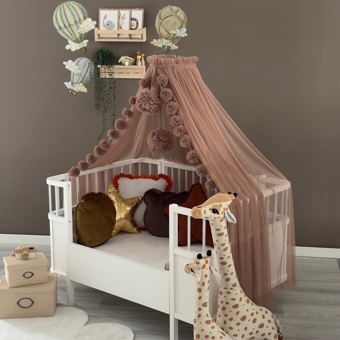 Kahverengi Aparatlı Beşik Cibinliği