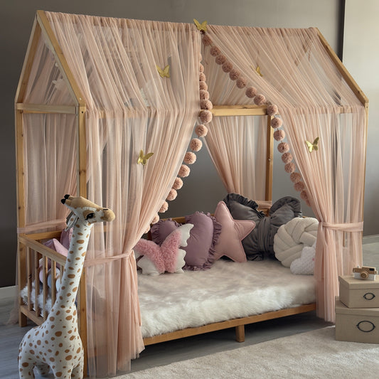 Açık Pudra Montessori Cibinlik - Standart