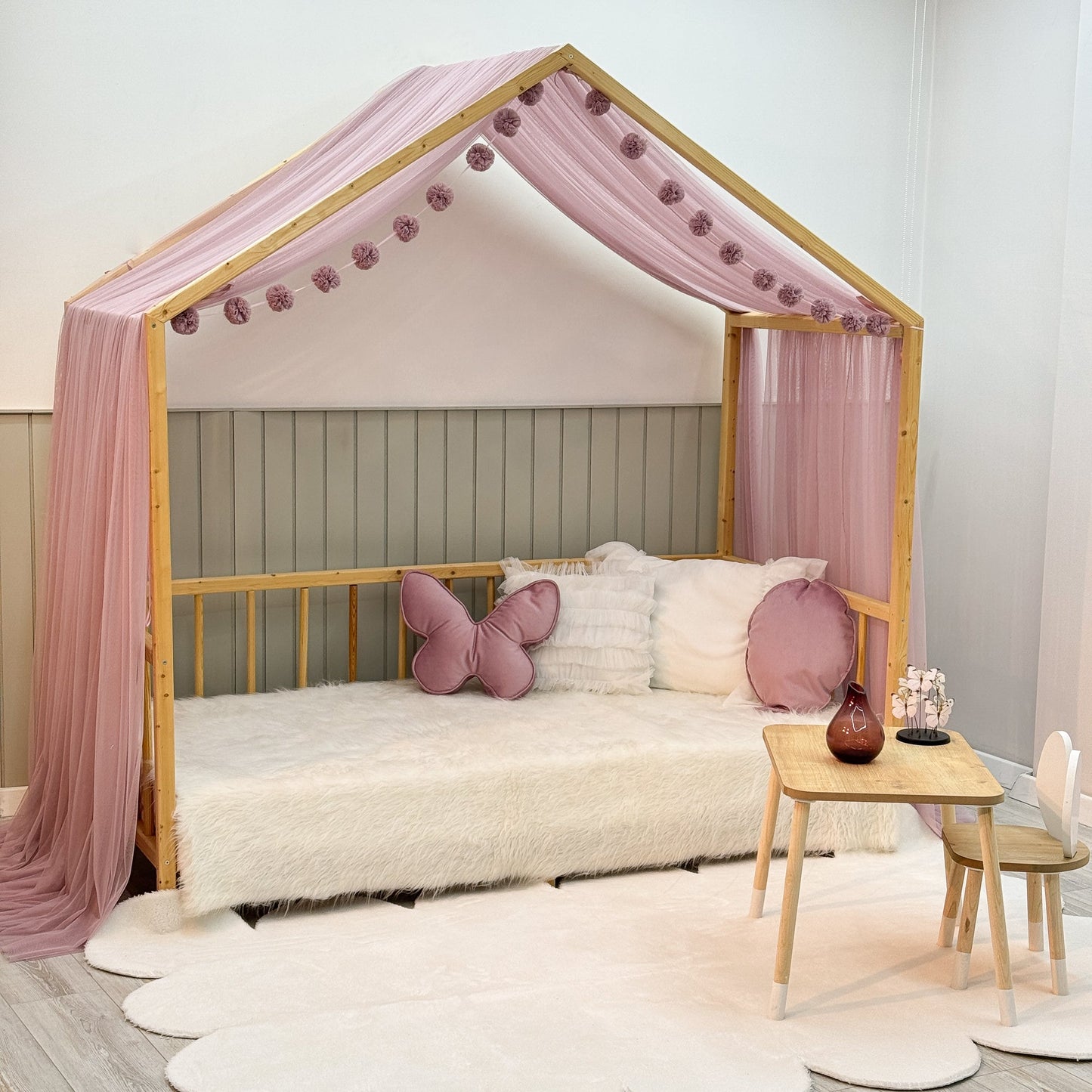 Pastel Pembe Montessori Cibinlik - A Tipi