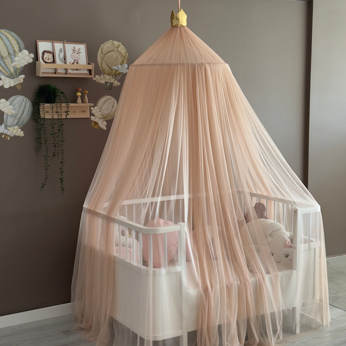 Premium Açık Pudra Tül Cibinlik