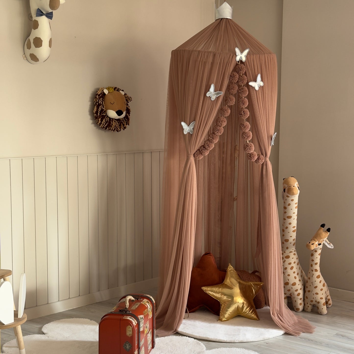 Premium Kahverengi Tül Cibinlik