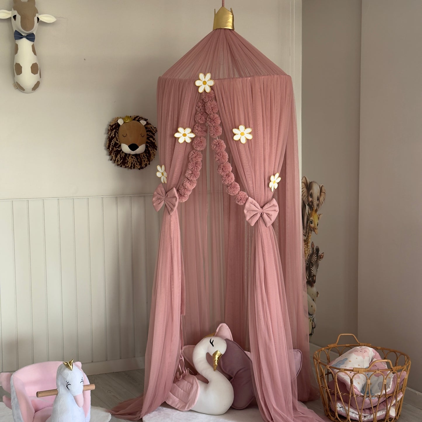 Premium Gül Kurusu Tül Cibinlik