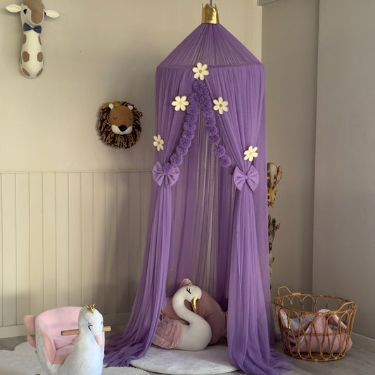 Premium Lila Tül Cibinlik