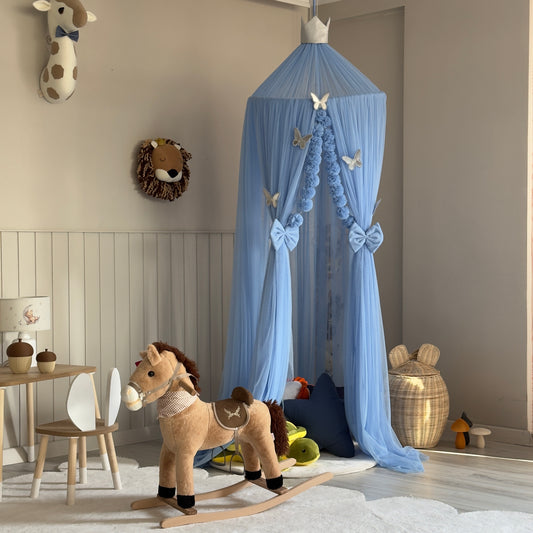 Premium Bebe Mavisi Tül Cibinlik