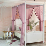 Pastel Pembe Poster Yatak Cibinliği