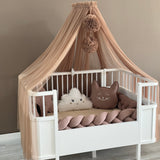Personalized Crib Bumper Set - Kahverengi