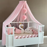 Personalized Crib Bumper Set - Toz Pembe