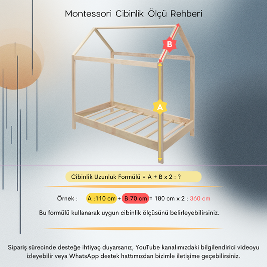 Açık Pudra Montessori Cibinlik - Standart