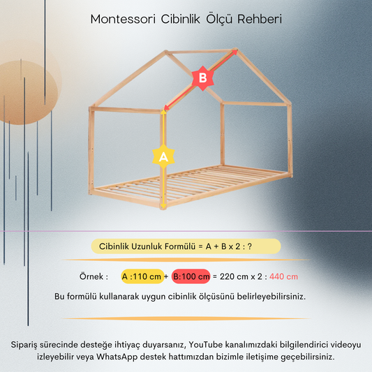 Açık Pudra Montessori Cibinlik - A Tipi