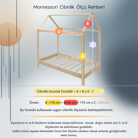 Açık Pudra Montessori Cibinlik - Premium Standart