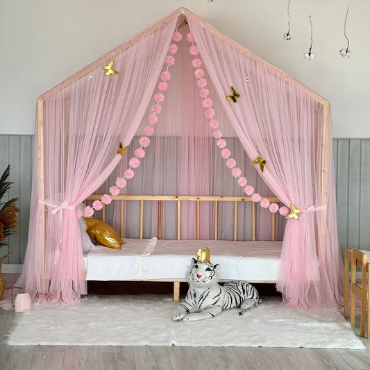 Toz Pembe Premium Montessori Cibinlik - A Tipi