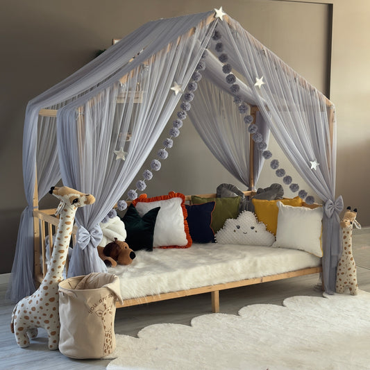 Gri Montessori Cibinlik - Premium A Tipi