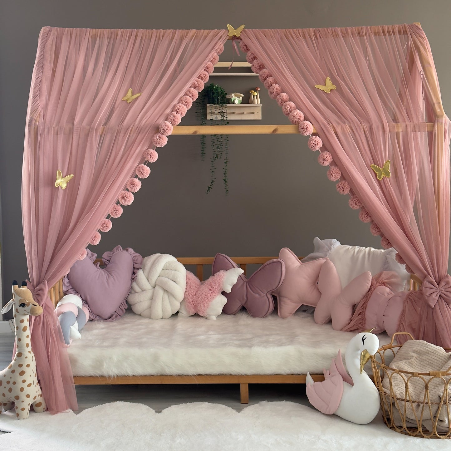 Gül Kurusu Montessori Cibinlik - Premium Standart