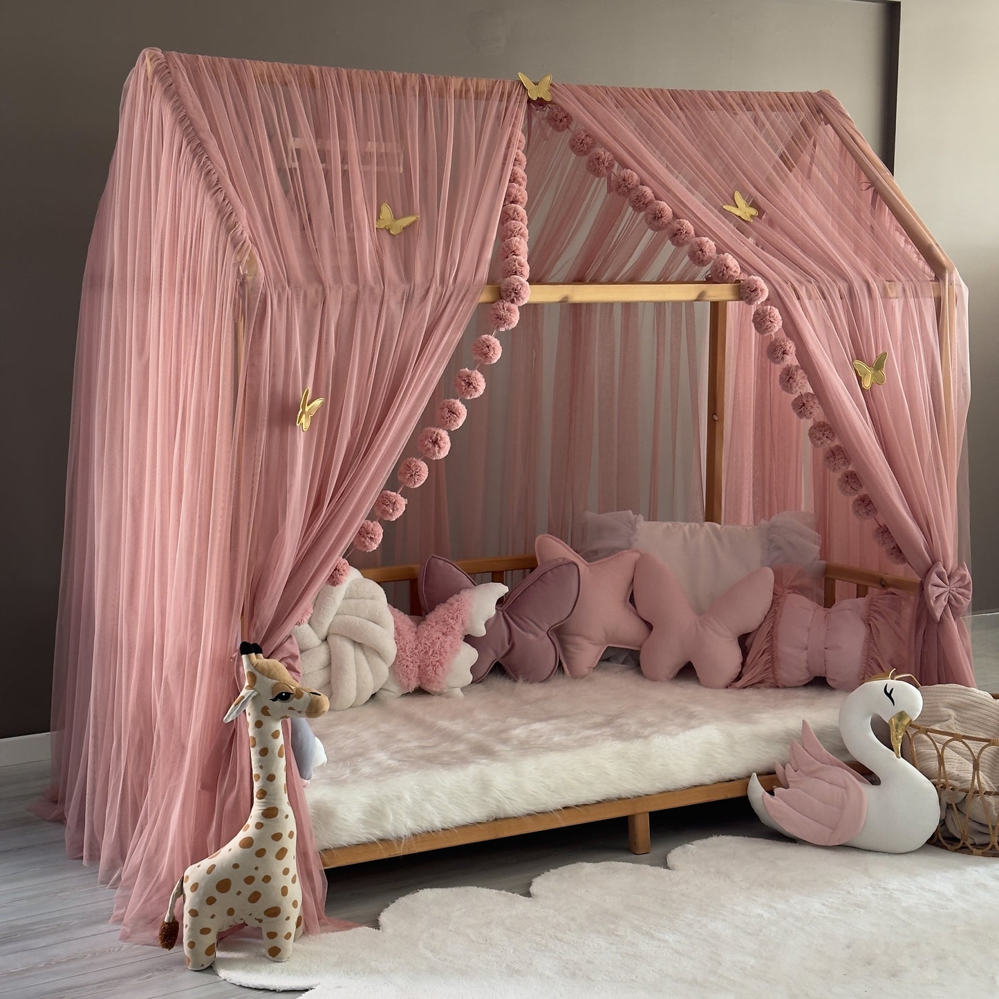 Gül Kurusu Montessori Cibinlik - Premium Standart