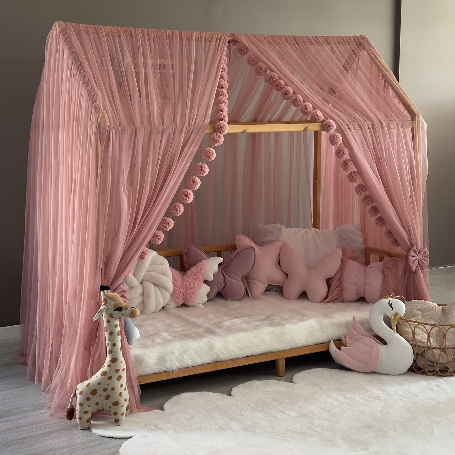 Gül Kurusu Montessori Cibinlik - Premium Standart