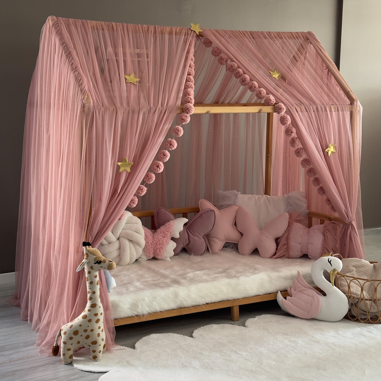 Gül Kurusu Montessori Cibinlik - Premium Standart