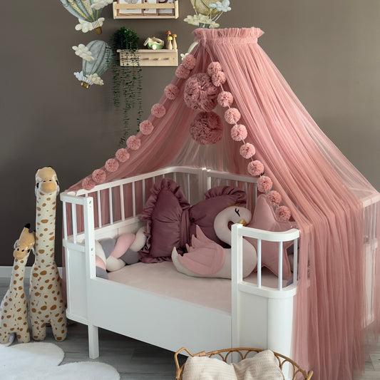 Gül Kurusu Aparatlı Beşik Cibinliği