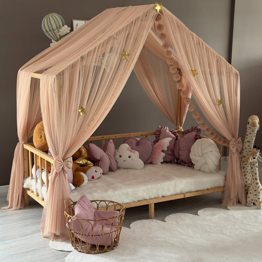 Açık Pudra Montessori Cibinlik - Premium A Tipi