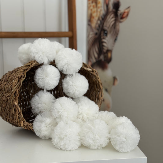 Mini Ponpon - Beyaz