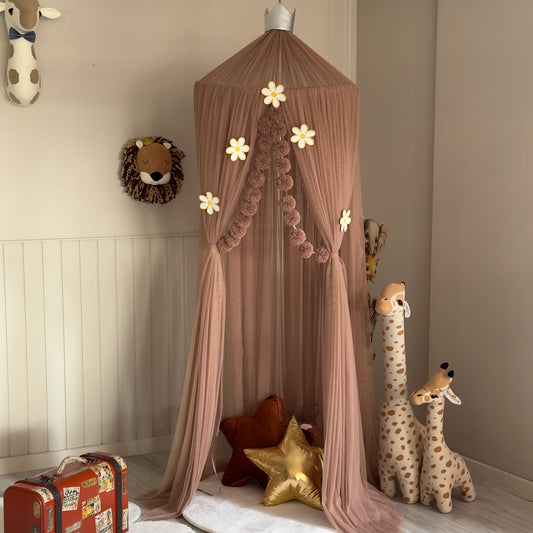 Premium Kahverengi Tül Cibinlik