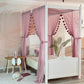 Pastel Pembe Poster Yatak Cibinliği