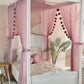 Pastel Pembe Poster Yatak Cibinliği