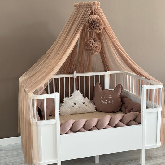 Personalized Crib Bumper Set  - Kahverengi