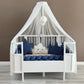 Personalized Crib Bumper Set  - Beyaz - İndigo