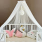 Personalized Crib Bumper Set  - Beyaz - Toz Pembe