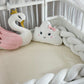 Personalized Crib Bumper Set  - Beyaz - Toz Pembe