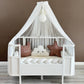 Personalized Crib Bumper Set  - Beyaz - Kahverengi