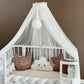 Personalized Crib Bumper Set  - Beyaz - Kahverengi