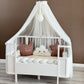 Personalized Crib Bumper Set  - Beyaz - Kahverengi