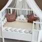 Personalized Crib Bumper Set  - Beyaz - Kahverengi