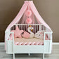 Personalized Crib Bumper Set  - Toz Pembe